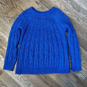 Lane Bryant Blue Cable Knit Women's Sweater